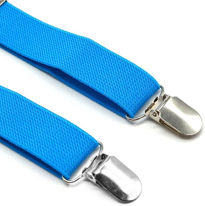 Vikodah Kids Suspenders Set for Boys Girls Toddlers Adjustable Elastic Belts with Bowtie Clips 2-10Y - Image 5
